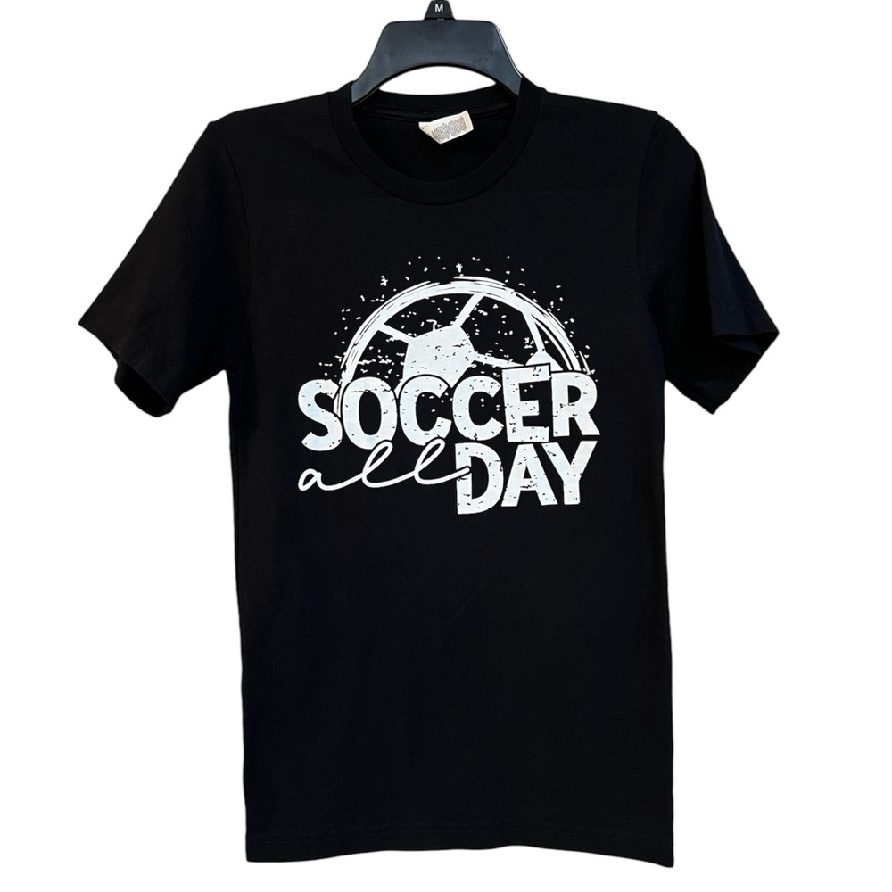 Bella + Canvas women’s tshirt, Soccer design, size XS. NWOT!​​